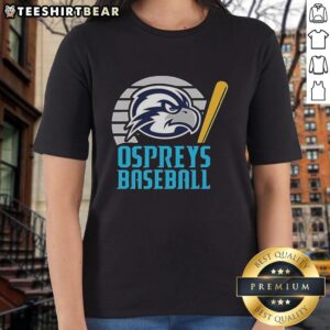 Original Ospreys UNF Baseball logo on a ladies tee, showcasing school spirit and athletic pride in a stylish design.