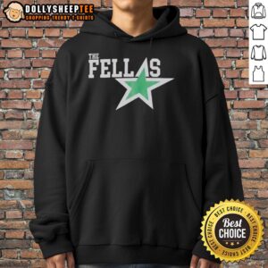 Nice Dallas Stars The Fellas Hoodie in green, featuring team logo, perfect for fans and stylish winter wear.