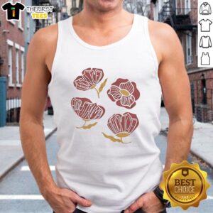 Nice Red Poppy Floral Fck T-Shirt - Image 4