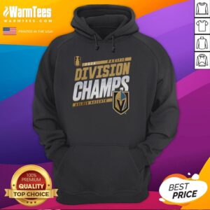 2026 Vegas Golden Knights Division Champions hoodie featuring bold team logo and vibrant colors, perfect for fans.
