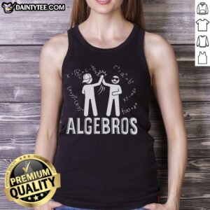 Funny math meme featuring algebra-themed graphics on a tank top, perfect for math lovers and enthusiasts.