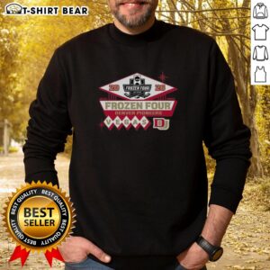 Official Denver Pioneers Men's Ice Hockey 2026 NCAA Frozen Four Sweatshirt showcasing team spirit and style.