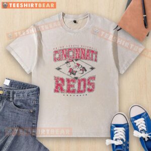 Premium Cincinnati Reds Major League Baseball Cooperstown Diamond T-Shirt - Image 6