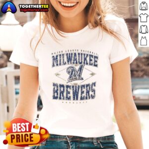 Official Milwaukee Brewers Major League Baseball Cooperstown Diamond Ladies Tee in stylish design and team colors.