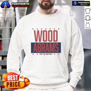 Alt Text: Hot James Wood and CJ Abrams in San Diego Padres 'Wood & Abrams for The District' sweatshirt, showcasing team spirit.
