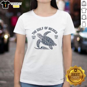 Official Gulf of Mexico Estd 1550 ladies tee featuring a stylish design perfect for coastal enthusiasts.