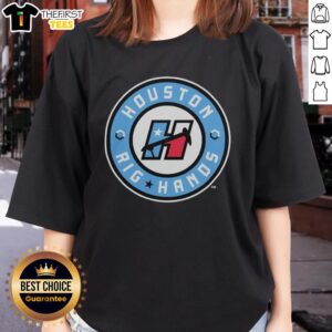 Nice Houston Rig Hands Basketball Big3 logo on a stylish ladies tee, perfect for fans of the Big3 basketball league.