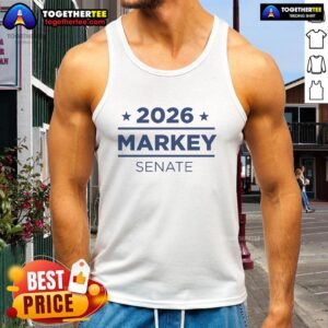 Good Markey for Senate 2026 tank top featuring bold graphics and vibrant colors, perfect for supporting the campaign.