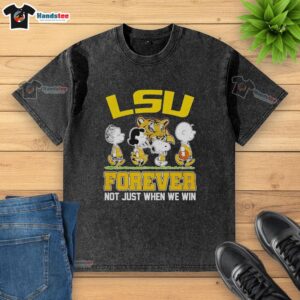 Pretty Peanuts characters on LSU Tigers NBA Forever t-shirt, showcasing team spirit and humor for fans.