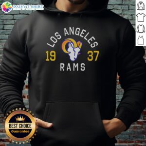 Stylish Los Angeles Rams Heritage Print Hoodie showcasing team spirit and trendy design for fans.