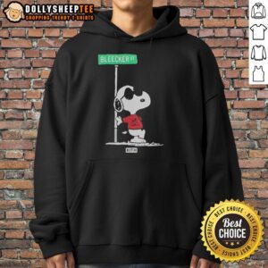 Alt Text: Pretty Snoopy Kith for Peanuts Joe Cool street hoodie featuring vibrant graphics and a stylish design.