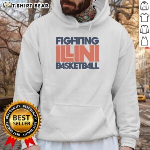 Vintage Good Fighting Illini basketball hoodie featuring team colors and logo, perfect for fans and collectors.