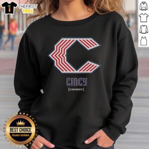 Nice 2026 City Connect Cincinnati Reds logo sweatshirt featuring vibrant team colors and stylish design.
