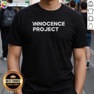 Good Innocence Project T-Shirt featuring a bold design promoting justice and awareness for wrongful convictions.