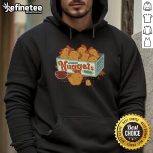 Official Chicken Nuggets Bawk 100% Chicken hoodie featuring a fun design, perfect for poultry lovers and foodies.