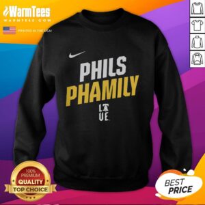 Official Philadelphia Phillies Phamily Sweatshirt featuring team logo and vibrant colors, perfect for fans.