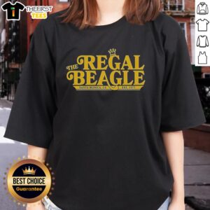 Nice The Regal Beagle Santa Monica CA Est 1977 Ladies Tee featuring a stylish design for casual wear.