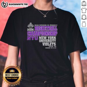 Nice New York University Violets 2026 NCAA Division III Women's Basketball Final Championship ladies tee shirt