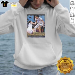 Alt Text: Hot UCLA Bruins Cover 2026 Women's Basketball National Champions Slam 261 Poster Hoodie featuring team logo and colors.