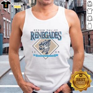 Alt Text: Official Hudson Valley Renegades Minor League Baseball 'The Farm' 1994 tank top showcasing team spirit and nostalgia.