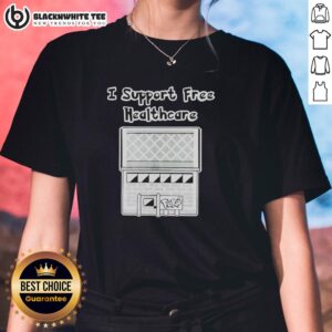 Good I Support Free Healthcare Pokemon Anime Ladies Tee featuring vibrant graphics and a stylish design for anime fans.