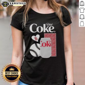 Womens Good Cardinals Diet Coke Night tee featuring vibrant team colors and logo, perfect for game day style.