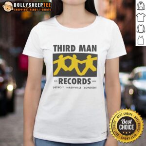 Awesome Third Man Records Detroit Nashville London Est 2001 Ladies Tee featuring stylish design and vibrant colors.