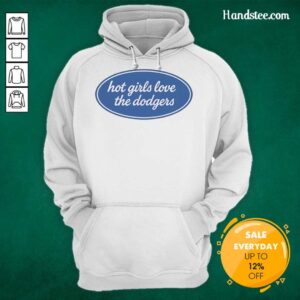 Pretty hot girls wearing Los Angeles Dodgers hoodies, showcasing team spirit and style in a vibrant urban setting.