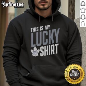 Alt Text: Premium Toronto Maple Leafs hoodie featuring a stylish design, perfect for fans celebrating their lucky charm.