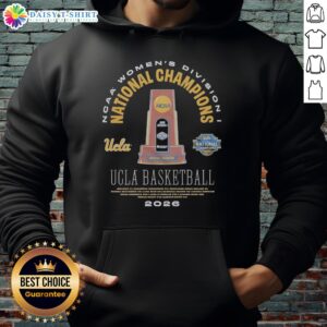 Awesome UCLA Bruins 2026 NCAA Women's Basketball National Champions Trophy Legends Hoodie displayed on a mannequin.