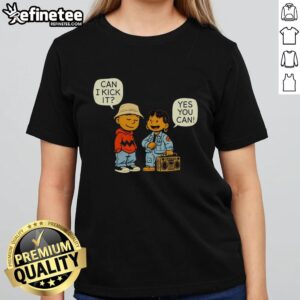 Alt Text: Original Can I Kick It Yes You Can Hip Hop Ladies Tee featuring vibrant graphics and stylish design for hip-hop fans.
