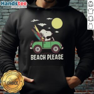Cozy Nice Snoopy and Woodstock Beach Please vacation hoodie in vibrant colors, perfect for summer relaxation.