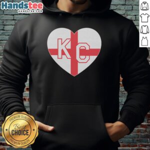 Premium England KC Heart Red Hoodie featuring a stylish design, perfect for fans of England and casual wear.