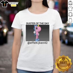 Cute Unicorn Fart Dust of the Day Ladies Tee featuring a colorful unicorn graphic on a soft, stylish t-shirt.