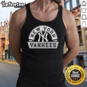 Pretty New York Yankees Phase Banner Arch Tank Top featuring team logo and stylish design for fans.