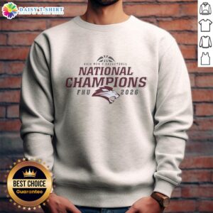 Pretty Fhu Belfry 2026 Naia National Champions sweatshirt featuring a bold design and team colors, perfect for fans.
