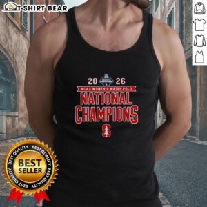 Stanford Cardinal victory tank top celebrating the 2026 NCAA Women's Water Polo National Champs.
