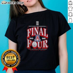 Original Arizona Wildcats 2026 NCAA Men's Basketball Tournament Final Four ladies tee in vibrant colors and stylish design.