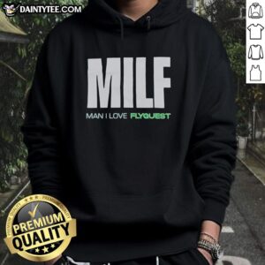 Alt Text: Stylish Top Milf Man I Love Flyquest Hoodie in vibrant colors, perfect for fans of Flyquest esports apparel.