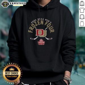 Good Denver Men's Hockey 2026 Frozen Four Hoodie featuring vibrant team colors and stylish design for fans.