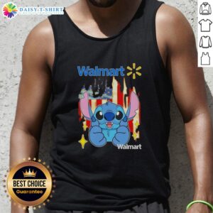 Alt Text: Good Stitch Like Walmart USA Flag Tank Top featuring vibrant American flag design for patriotic summer style.