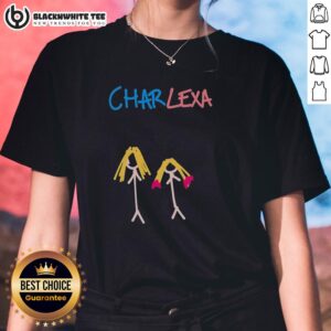 Top Charlexa Charlotte Flair and Alexa Bliss WWE Ladies Tee featuring vibrant designs of popular female wrestlers.