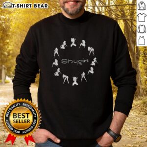 Alt Text: Nice Shygirl Human Shape Circle Sweatshirt featuring a stylish design and comfortable fit for casual wear.