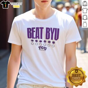 Official Beat BYU TCA Women's Tennis T-Shirt featuring a stylish design for tennis fans and players.
