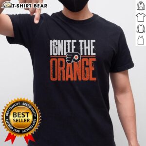Nice Philadelphia Flyers Ignite The Orange T-Shirt for the 2026 Stanley Cup Playoffs, showcasing team spirit and style.