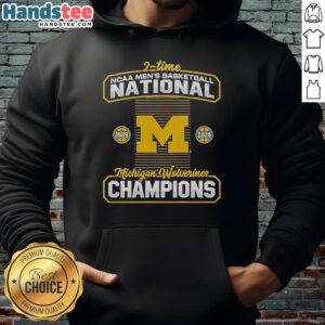 Alt Text: Premium Michigan Wolverines 2-Time NCAA Men's Basketball National Champions 2026 Hoodie, showcasing team pride and style.