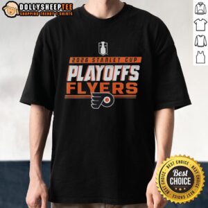 Good Philadelphia Flyers NHL 2026 Stanley Cup Playoffs T-Shirt featuring team colors and logo, perfect for fans.