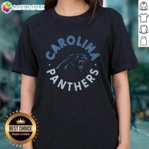 Top Carolina Panthers Circle Ladies Tee featuring vibrant team colors and stylish design for female fans.