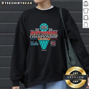 Pretty UCLA Bruins Vs South Carolina Gamecocks NCAA Women's Basketball 2026 National Championship Phoenix T-Shirt - Image 4
