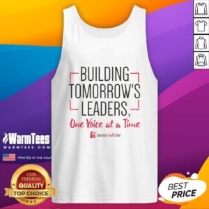 Alt Text: Premium Cincinnati Youth Choir tank top promoting leadership and community for young singers, ideal for inspirational events.